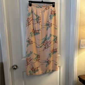 Tommy Bahama Tropical Floral Print Maxi Skirt Sz Small